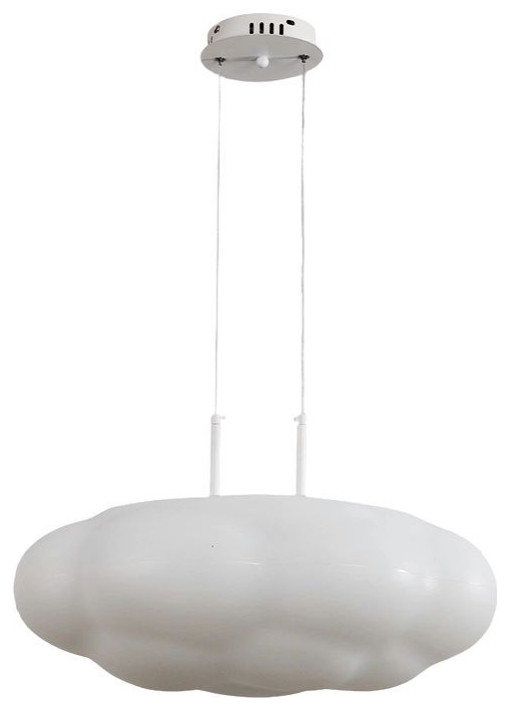 Cloud Pumpkin Shapped Pendant Lamp for Children's Room, L11.8", D, Changeable
