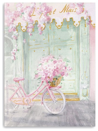 Pretty Pastel Pink Paris Unframed Print Wall Art