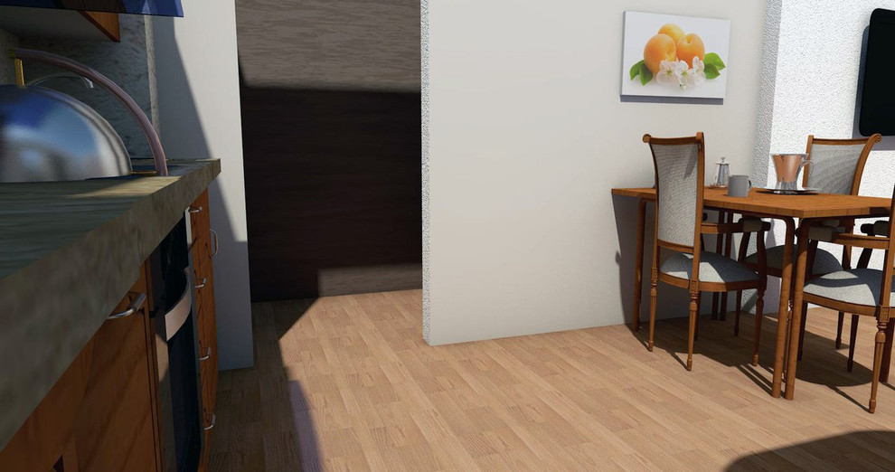 Дизайн кухни 17 кв.м. в двух вариантах: современный и классика.