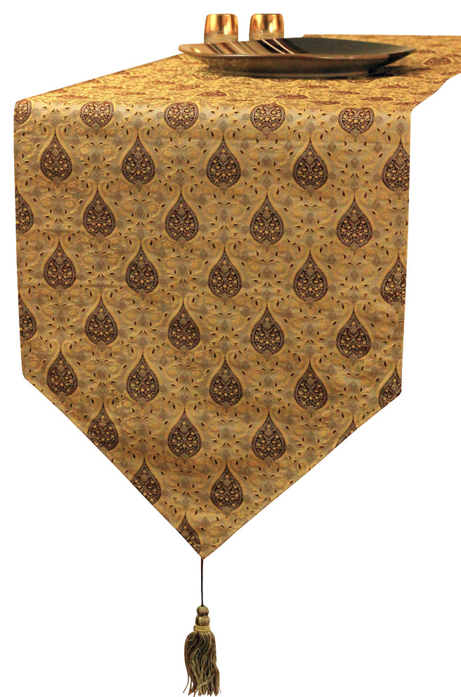 Chic Jacquard Table Runner Modern Table Runners by Banarsi