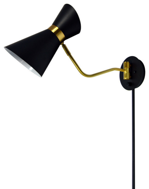 Delano 1Light SwingArm Wall Lamp Midcentury Swing Arm Wall Lamps