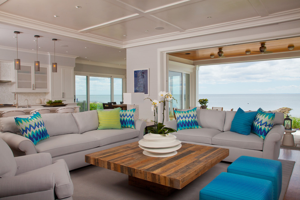 beachfront living room view