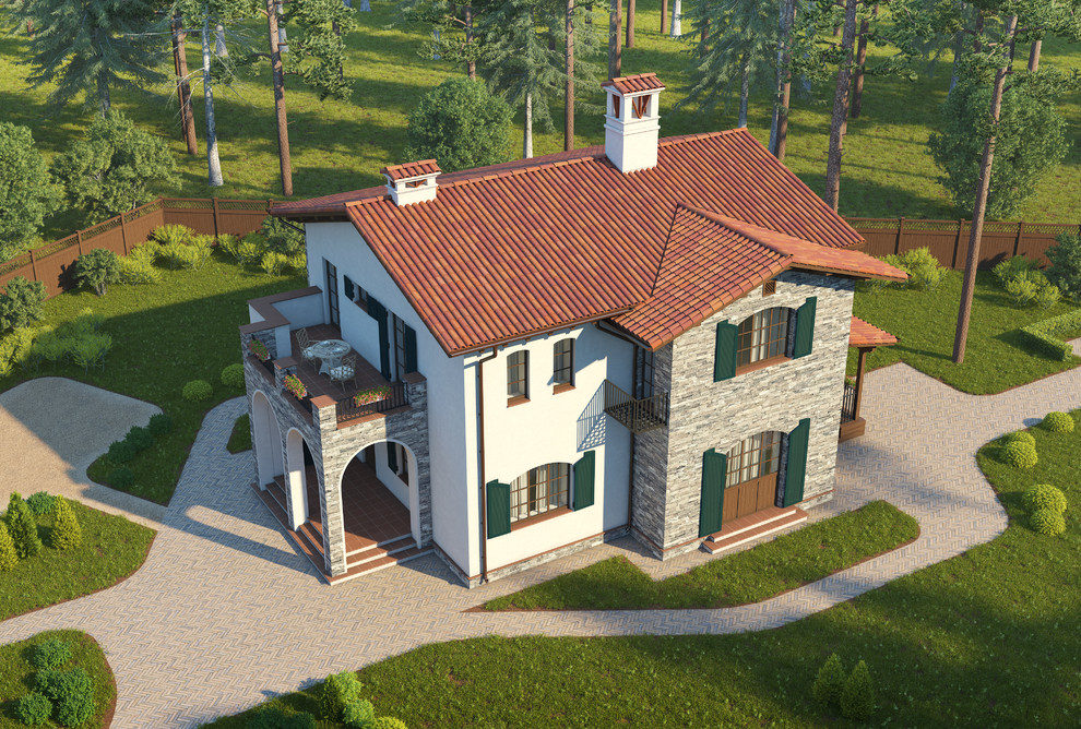 проект дома в СРЕДИЗЕМНОМОРСКОМ стиле