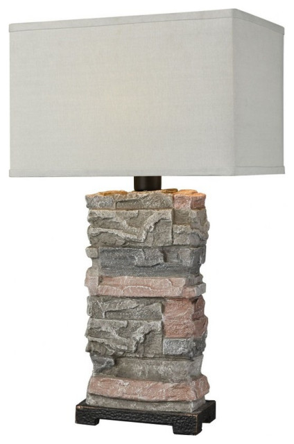 Elk Home D3975 Terra Firma One Light, Rustic Stone Table Lamps