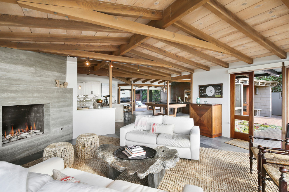 Laguna Beach Vacation Home - Beach Style - Living Room - Orange County ...
