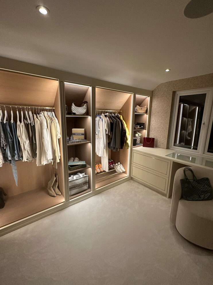 Luxury walk in wardrobe