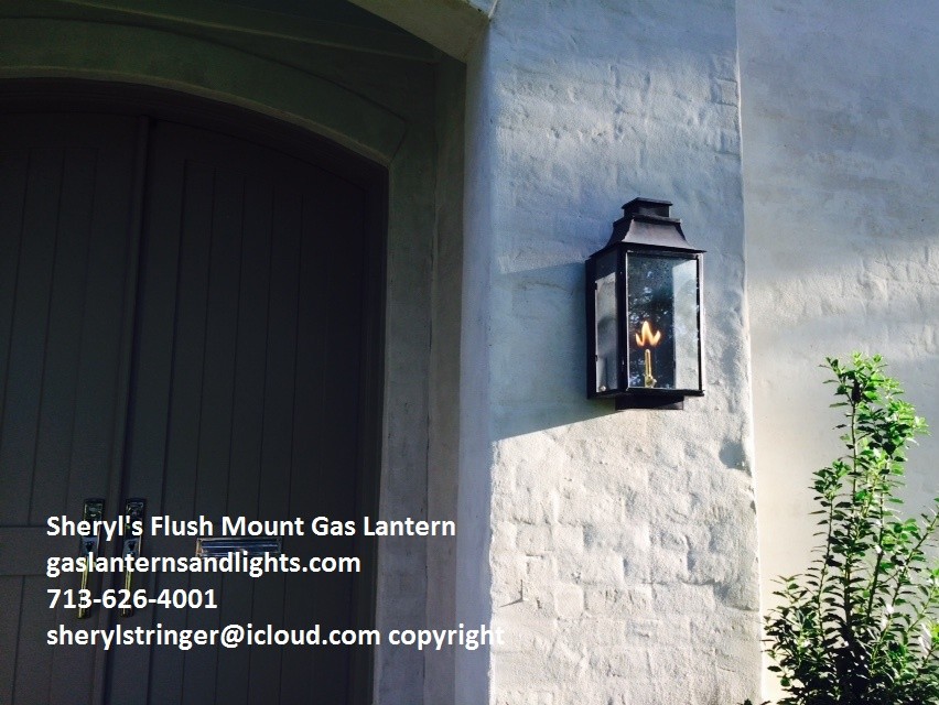 Sheryl's Flush Mount Gas and Electric Lanterns