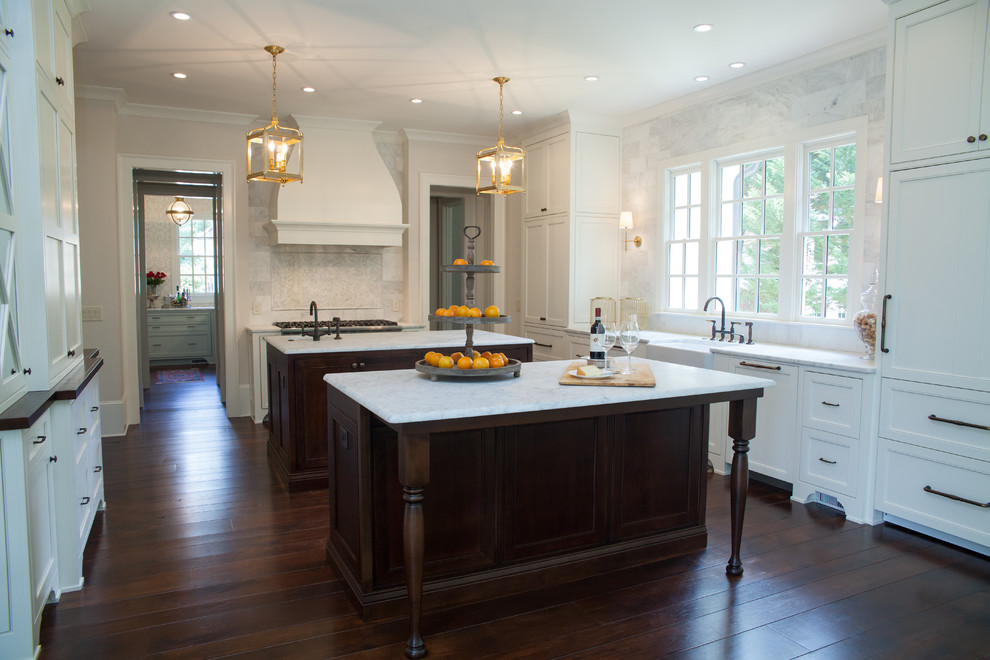 Example of a transitional kitchen design in Atlanta