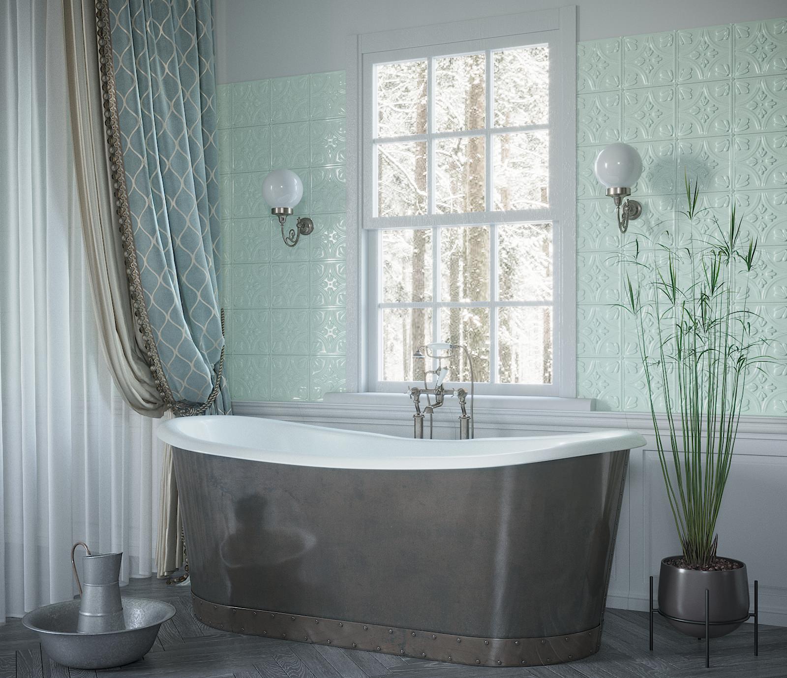 Ванная в загородном доме