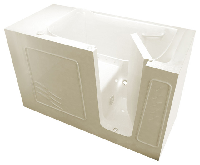 MediTub WalkIn 30 x 60 Right Drain Biscuit Air Jetted WalkIn Bathtub, 60 in. L x 30 in. W x 38