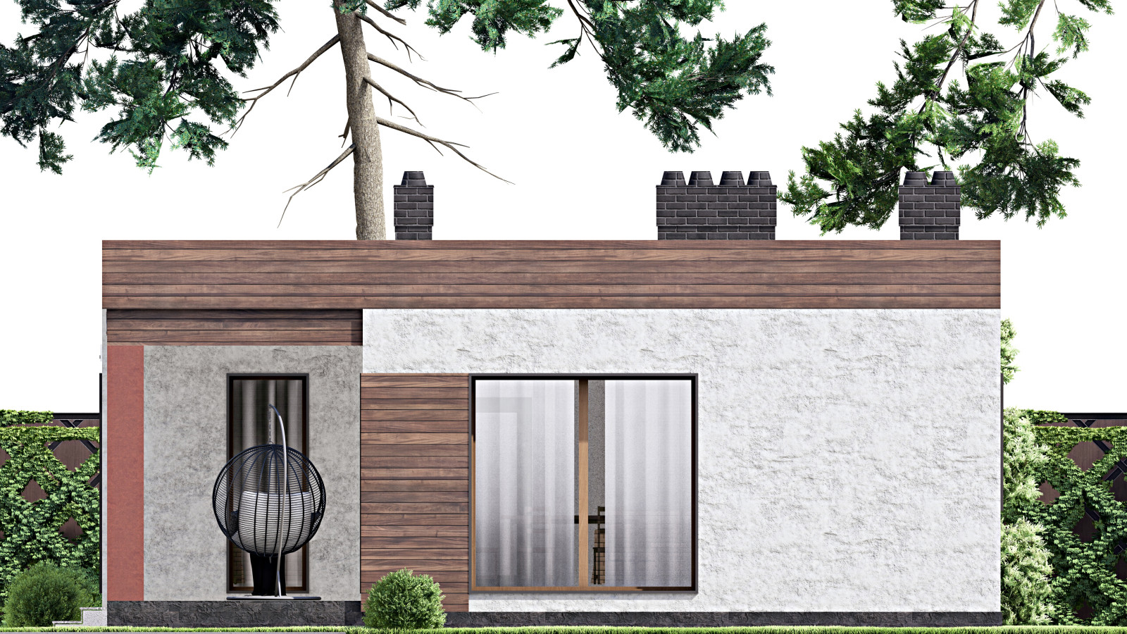 Проект одноэтажного дома 15х10м S49м2 F-15506