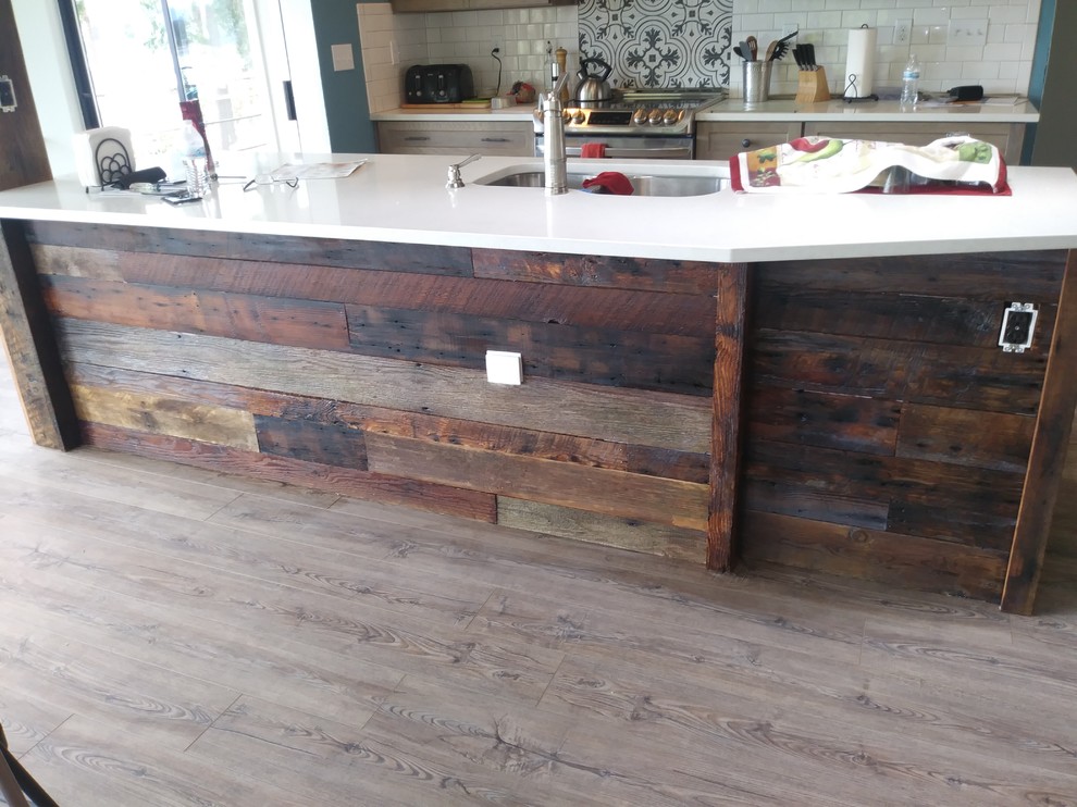 Inspiration for a rustic home design remodel in Seattle
