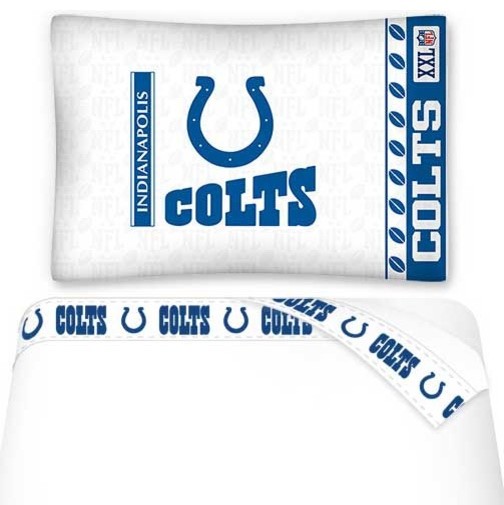 NFL Indianapolis Colts Football Twin Bed Sheet Set