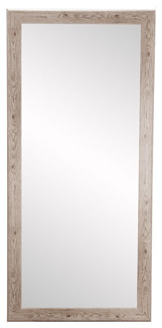 Brandtworks 32 5 X66 5 Farmhouse White Full Length Mirror Transitional Wall Mirrors By Brandtworks