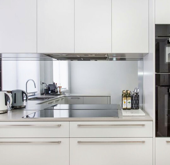 Mirror Splashbacks - Modern - Kitchen - Sydney - by Polytech Glass ...