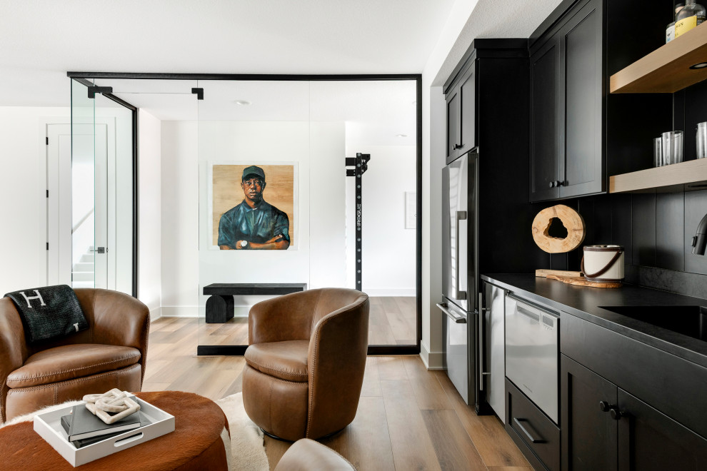 Inspiration for a transitional home design remodel in Minneapolis