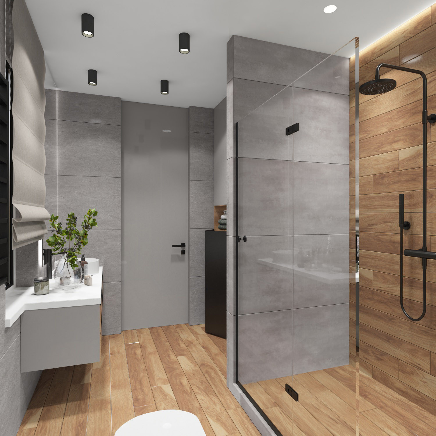 Санузел в загородном коттедже