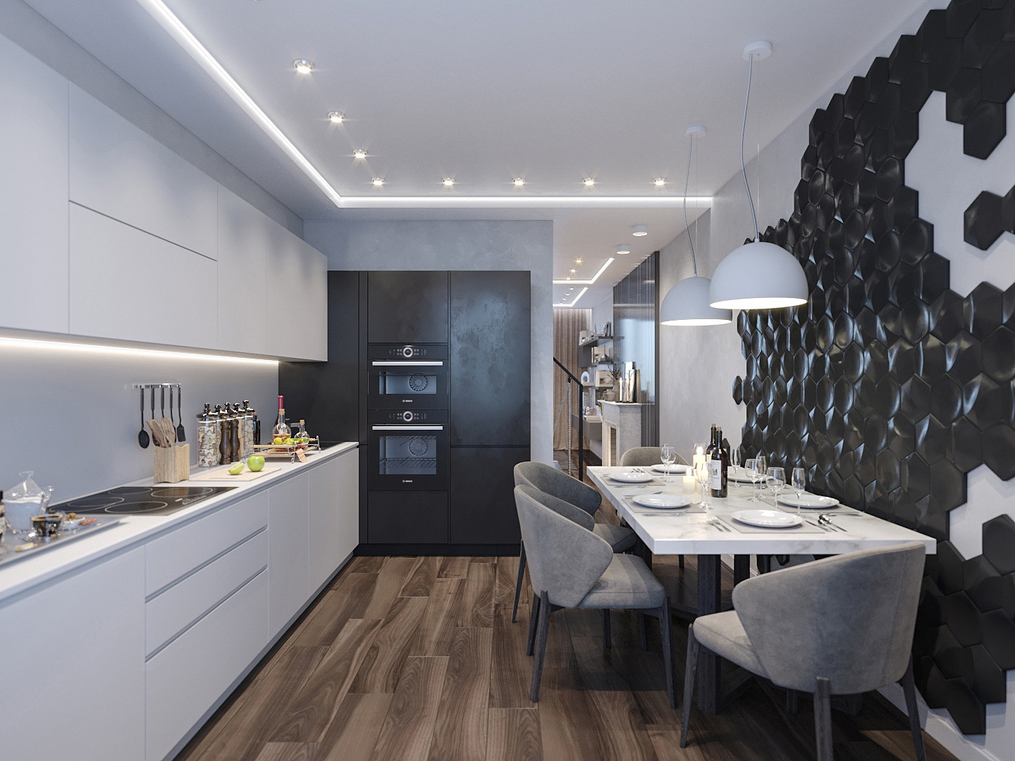 Дизайн интерьера таунхауса (дер.Глазково)