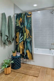 Curtain Bathroom Jungle, Shower Curtain Bathroom Fun