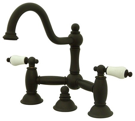 Kingston Brass Bridge Bathroom Faucet, Oil Rubbed Bronze