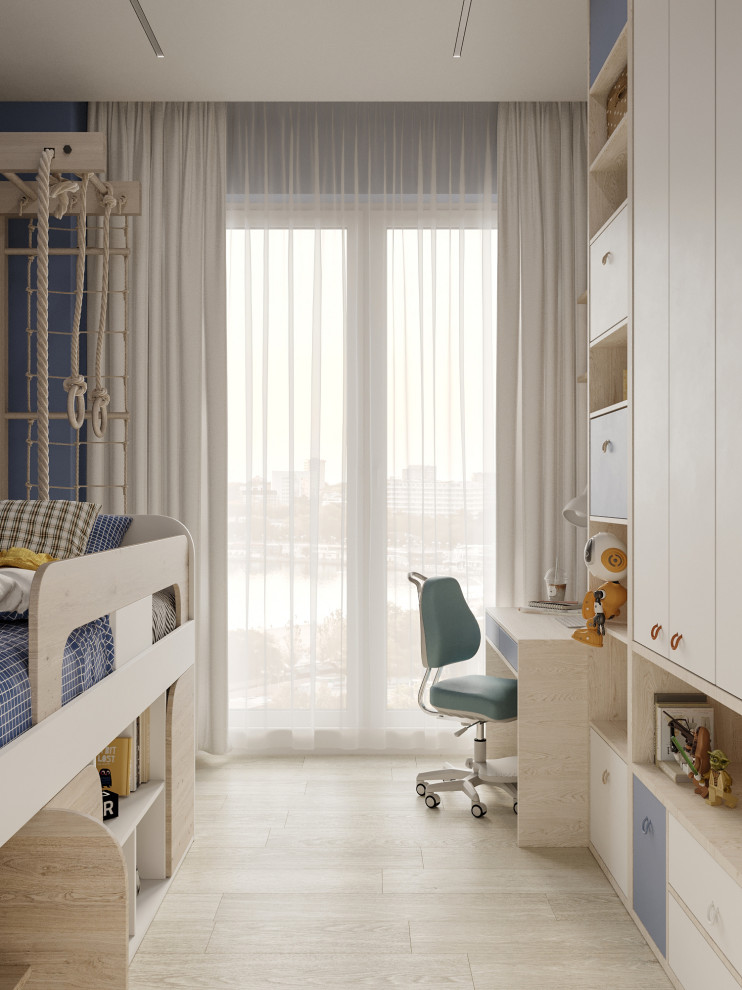 Современная квартира для семьи с двумя детьми