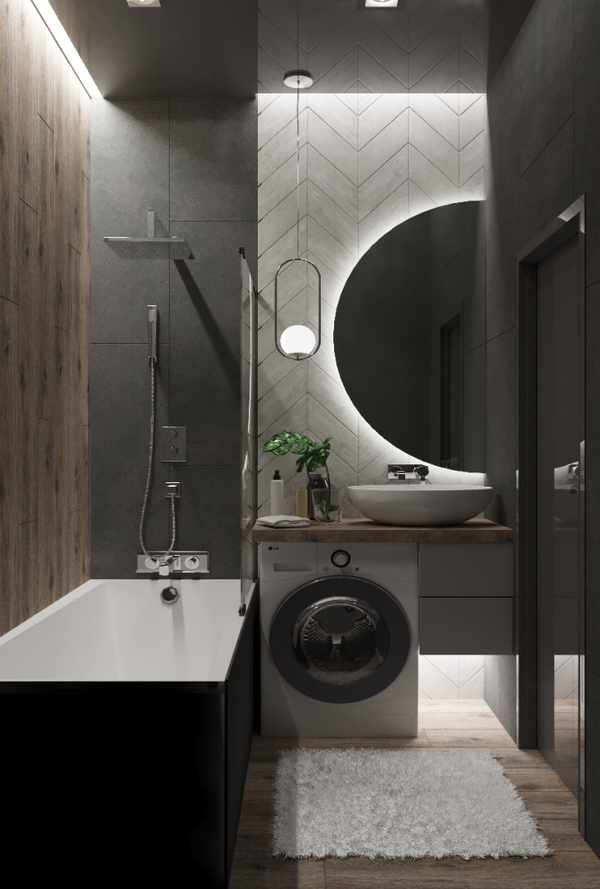 Дизайн ванной комнаты ЖК Новая заря