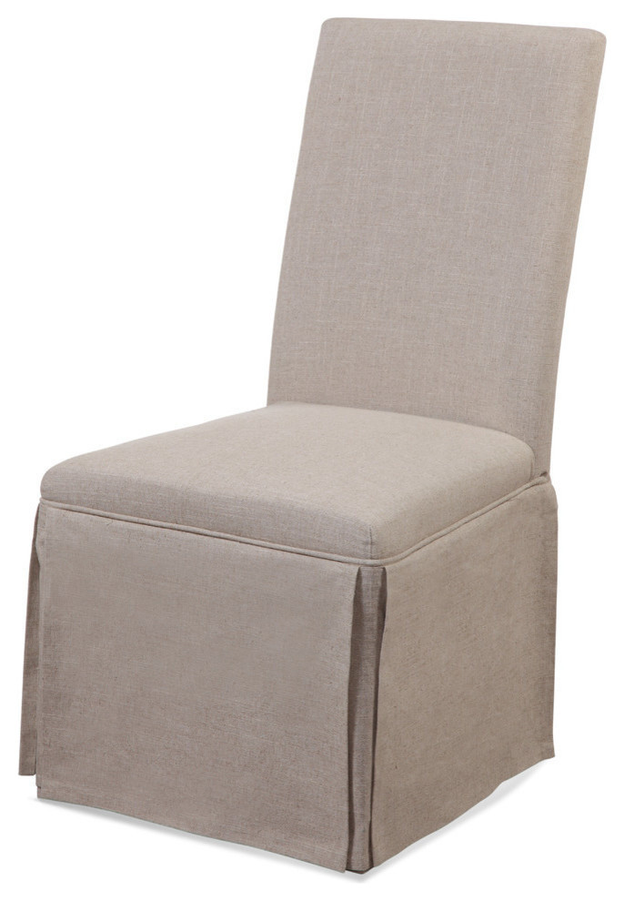 The Slip Cover Parson Chair, Set of 2 Transitional Dining Chairs