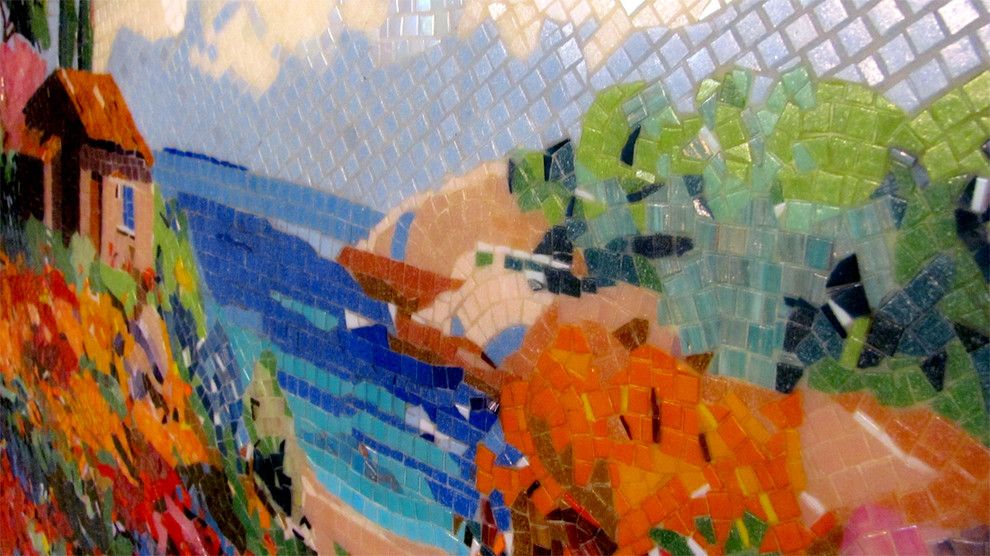 Littoral landscape picture for privat bathroom