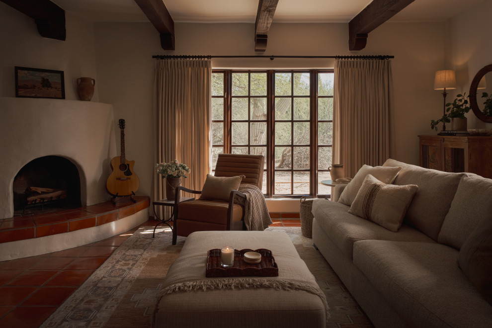 Southwest living room photo in Phoenix