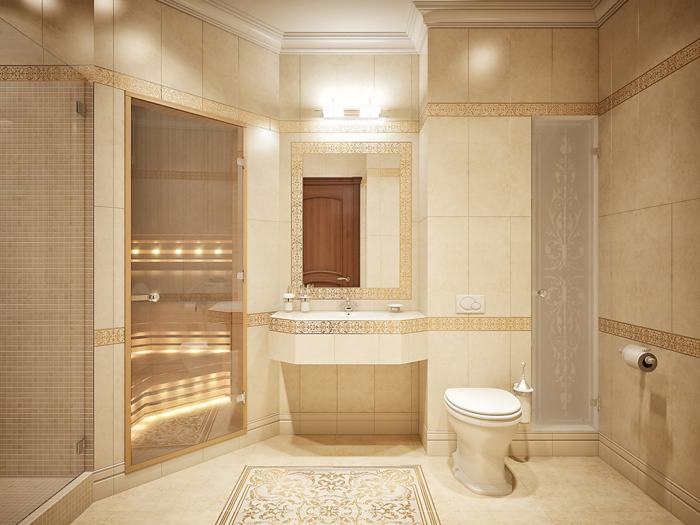 Санузел с душевой и сауной