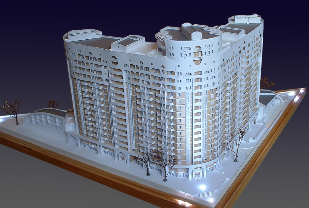 Архитектура в макете.