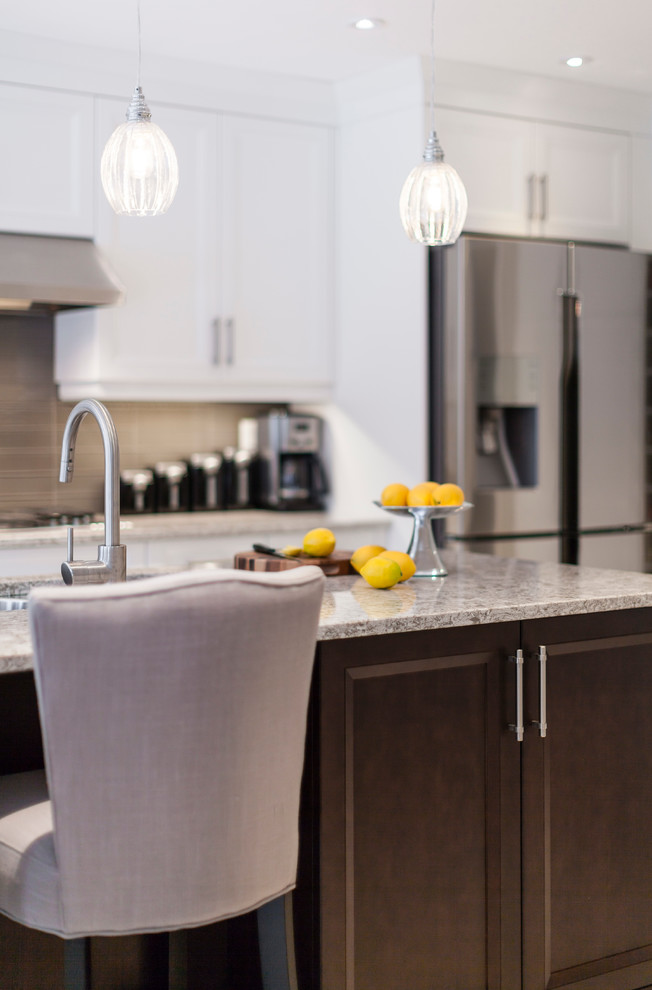 Inspiration for a transitional kitchen remodel in Toronto