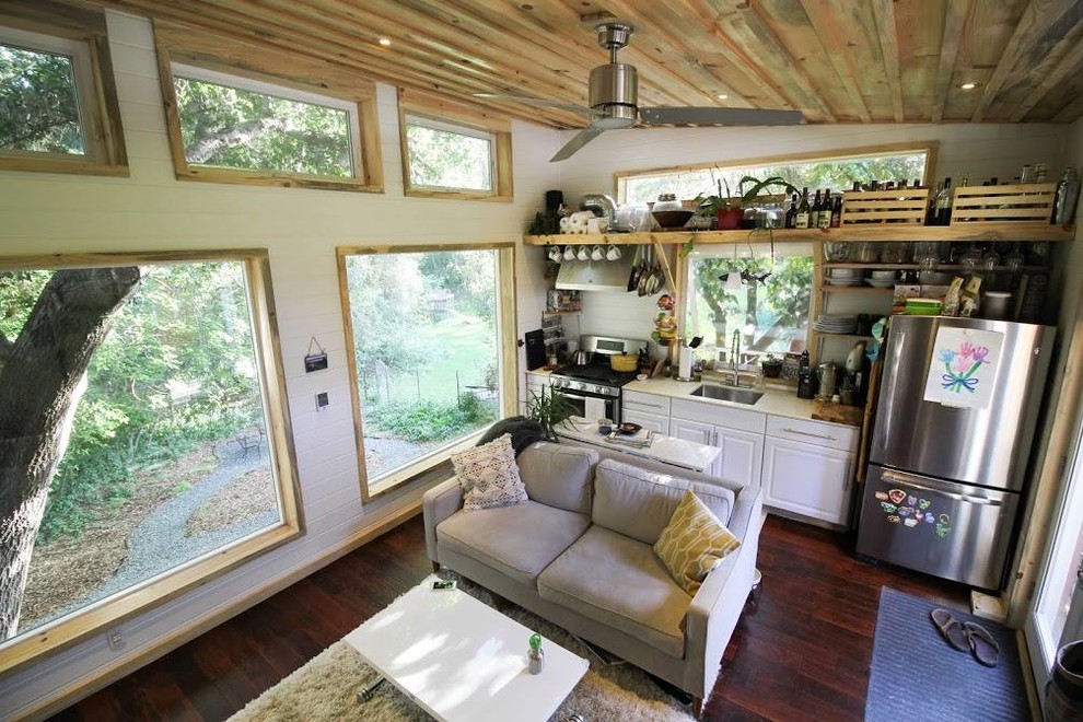 Inspiration for a rustic home design remodel in Seattle