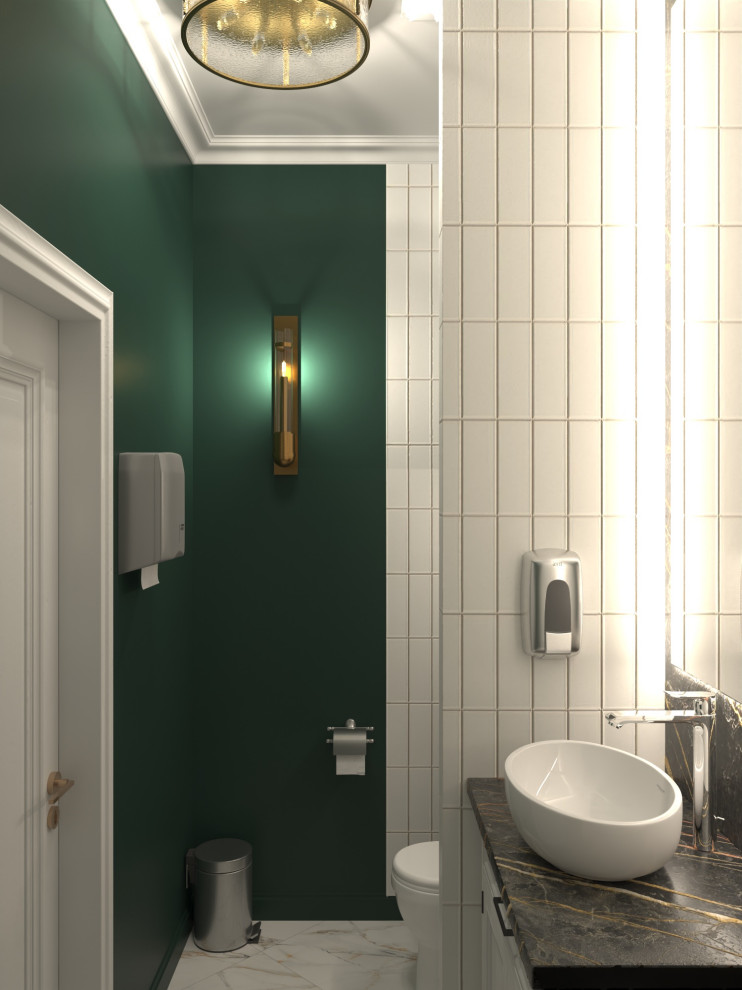 Bathroom in the dentistry in Moscow