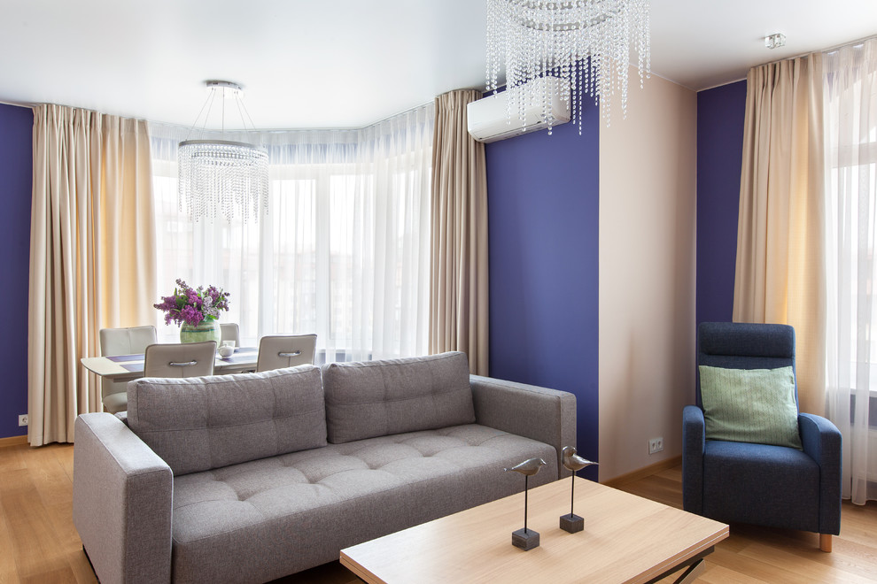 Квартира цвета ультрафиолет. Интерьер в цвете 2018 года.