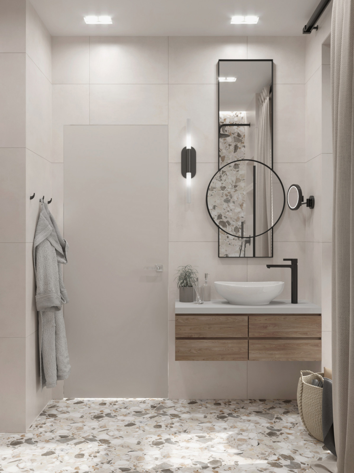 Пастельная квартира с яркими акцентами