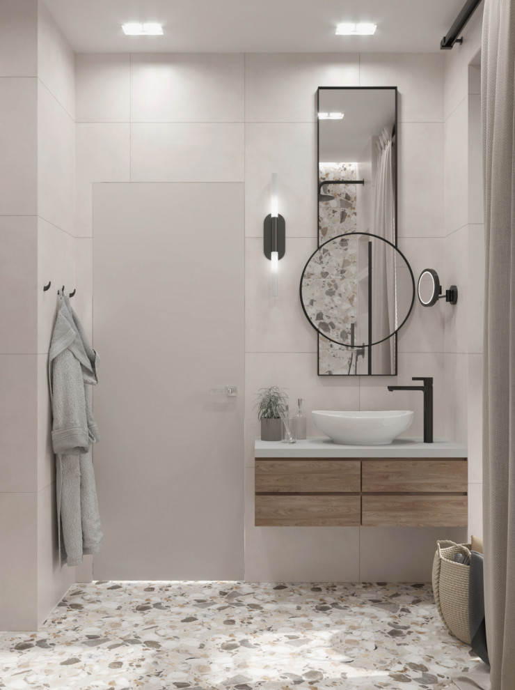 Пастельная квартира с яркими акцентами