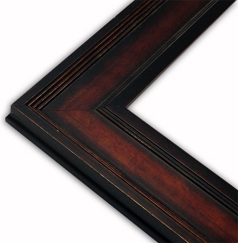 Oxford Brown/Copper Picture Frame, Solid Wood, 8"x8"