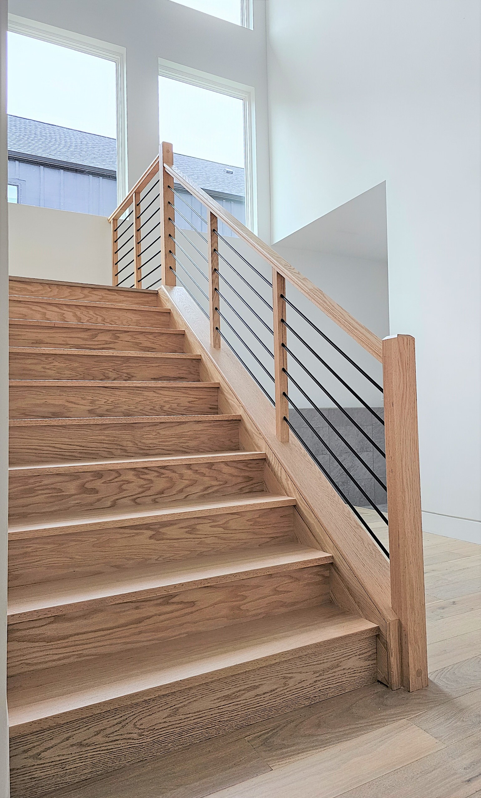108_Red Oak Stairs in Light Filled Space, Fairfax, VA 22031