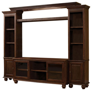 dita light oak finish media entertainment center tv stand