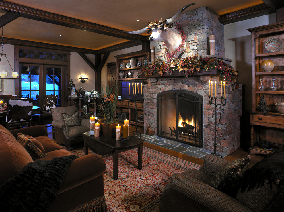 Mountain Valley Residence - Rustic - Living Room - Boise - by Damian ...