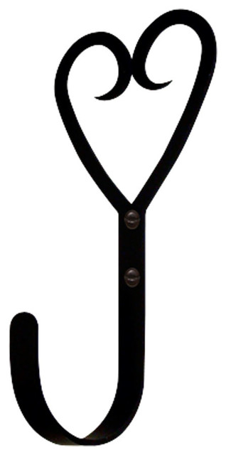 wrought iron heart hooks