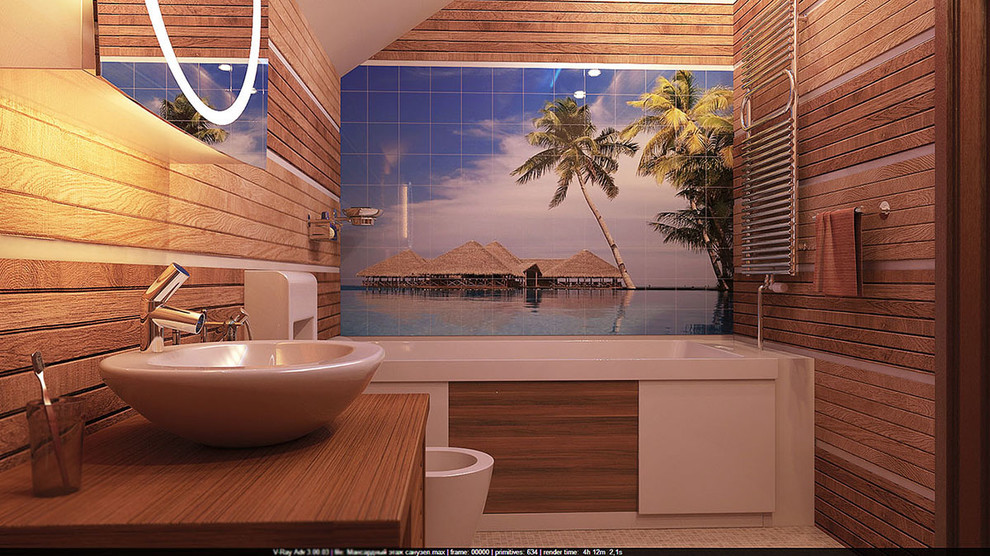 Интерьер мансардного этажа