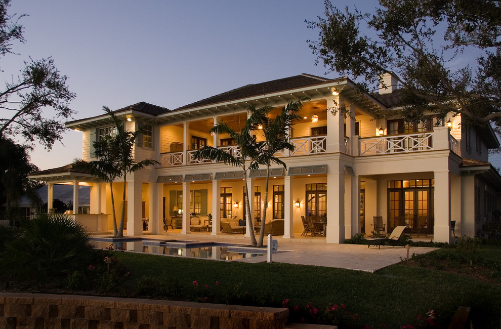 Inspiration for a traditional exterior in Miami.