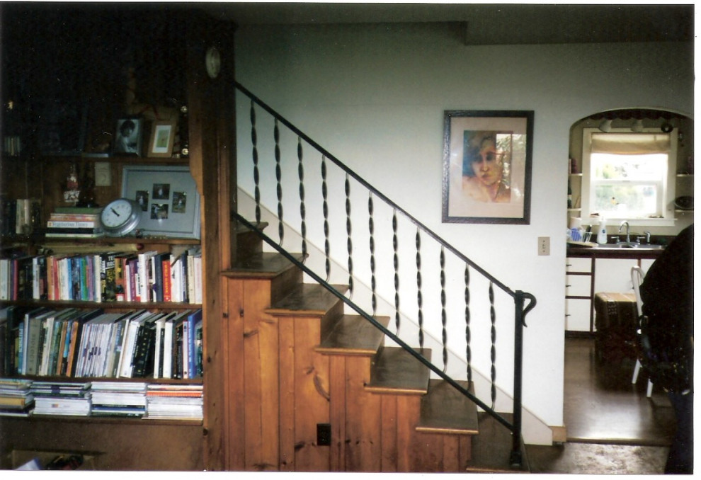 Interior Stairway Railing Replacement, Wood