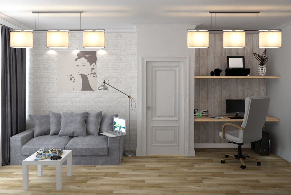 Квартира в скандинавском стиле для романтичной девушки