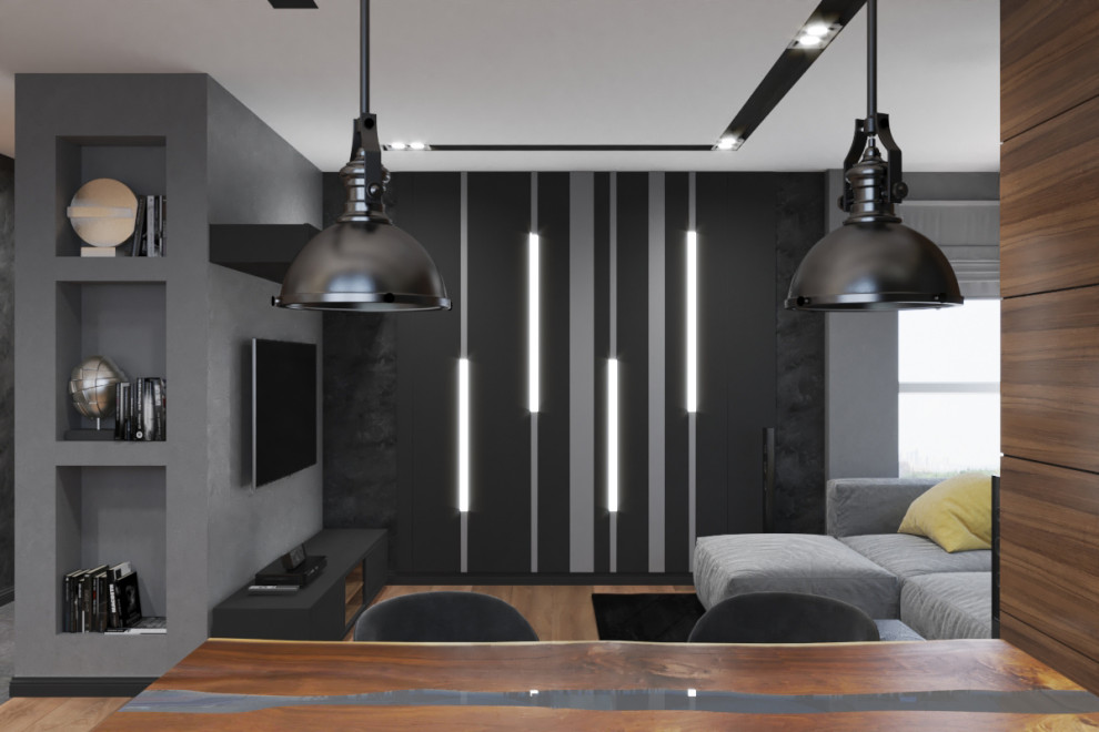 Гостиная, кухня, прихожка