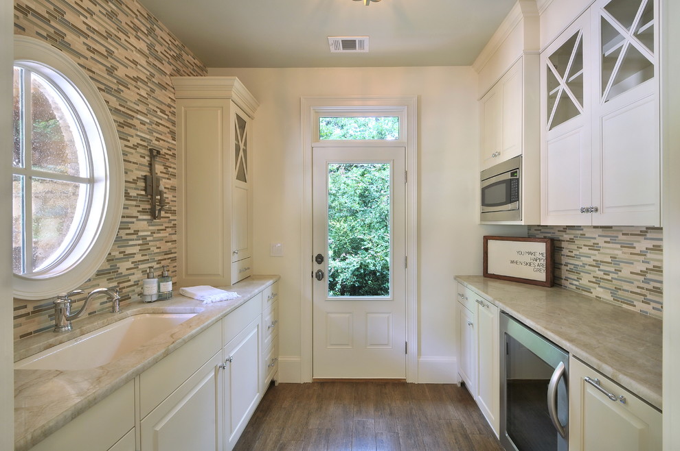 Design ideas for a traditional galley kitchen in Atlanta.