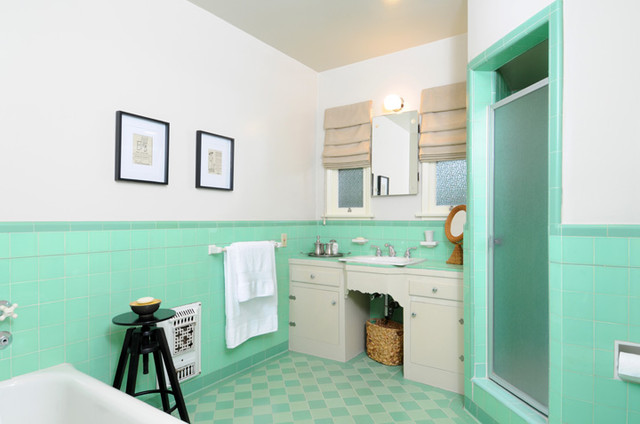 Vintage Tile Bathroom traditional-bathroom