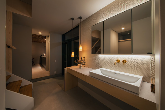 ねがたのいえ scandinavo-bagno-di-servizio